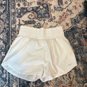 Nike Women's Light White Athletic Shorts